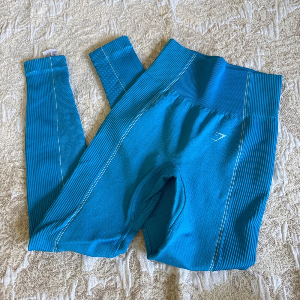 Gymshark Blue High-Waist Seamless Leggings